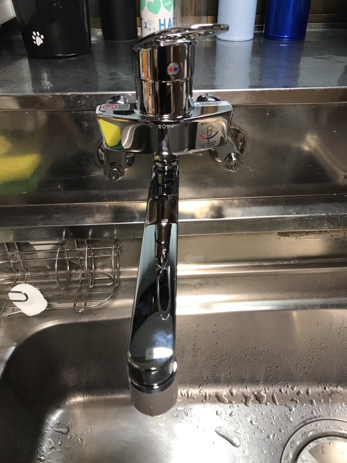 キッチンの水栓を交換しました!