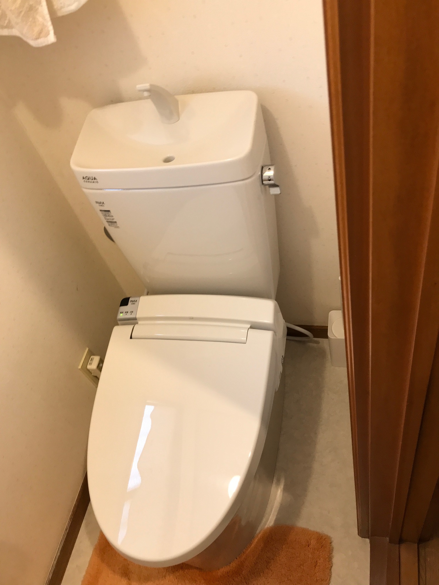 海老名市　トイレリフォーム　施工例ＩＮＡＸアメージ…