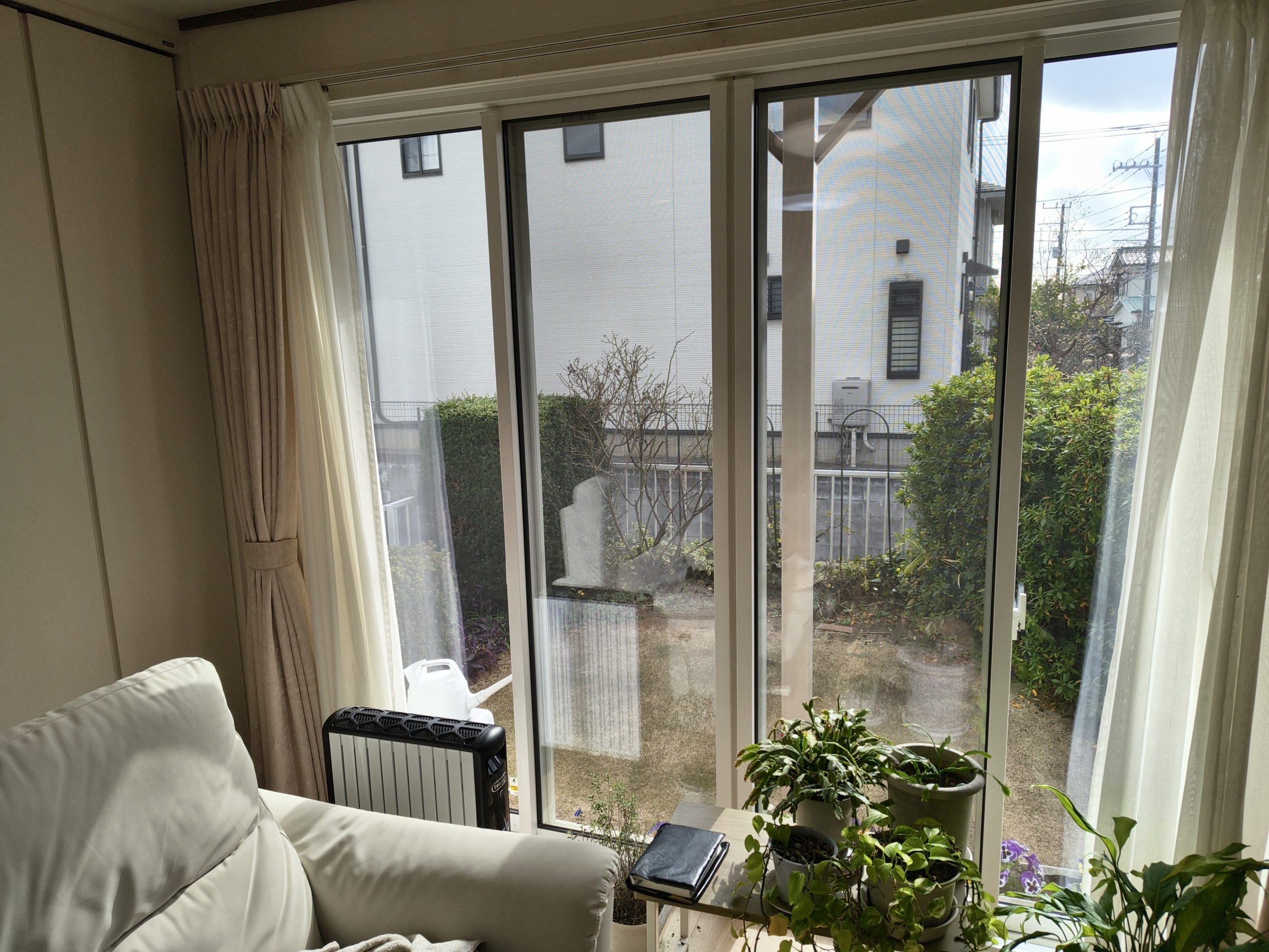 石油ストーブの使用量が減った。