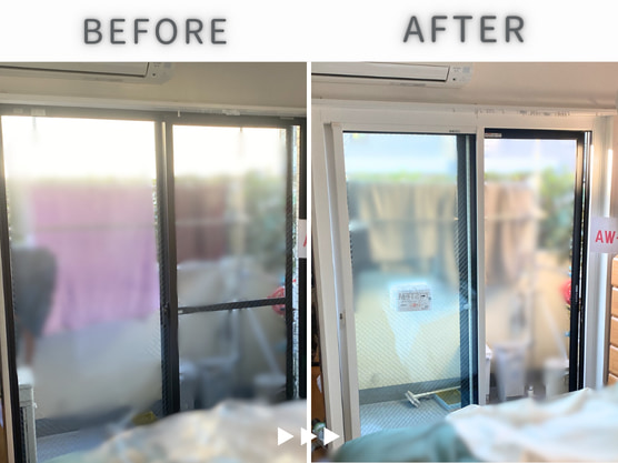 取替窓のリプラスへ交換