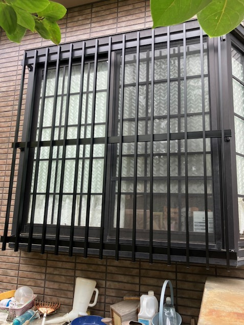 面格子取付工事